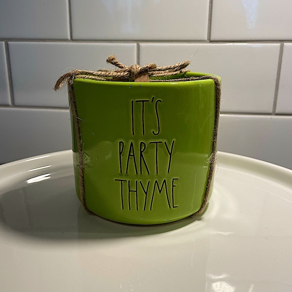 2/$25 Rae Dunn Party Thyme Pot - Picture 1 of 1